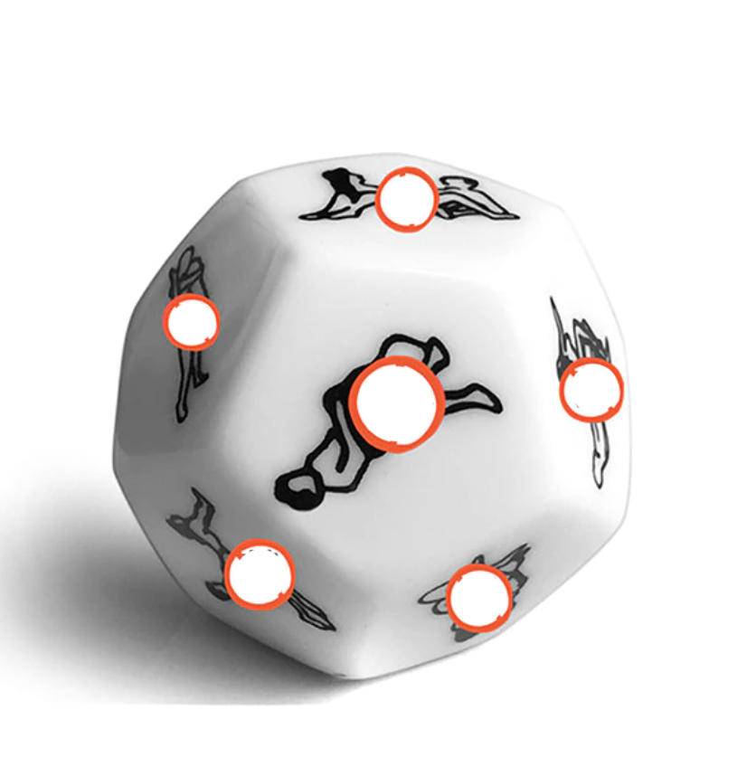 

Кубик семейный Камасутра на 12 сторон 5420 белый