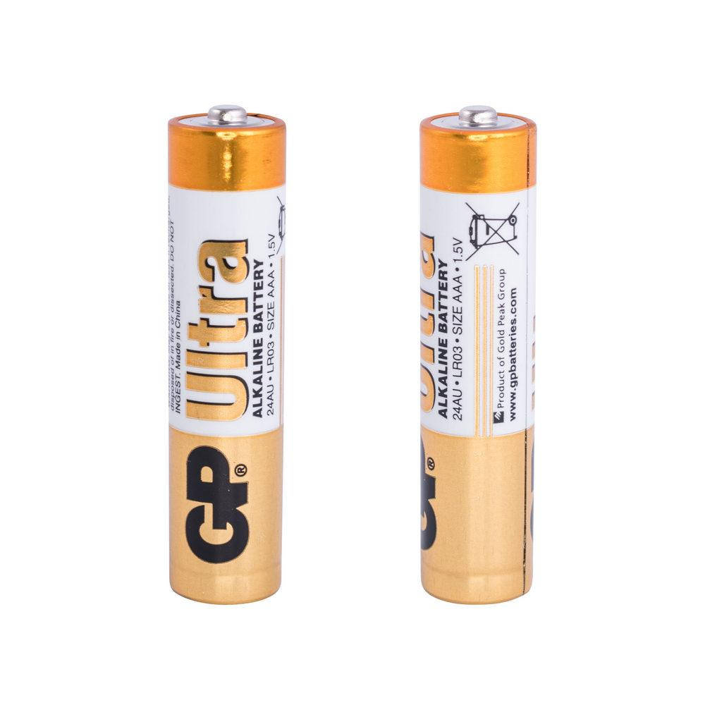 

Бат. 24AU щелочная, LR03U, AAA, 1.5V, GP, U2 (BAT-LR03/U-SH) GP Batteries
