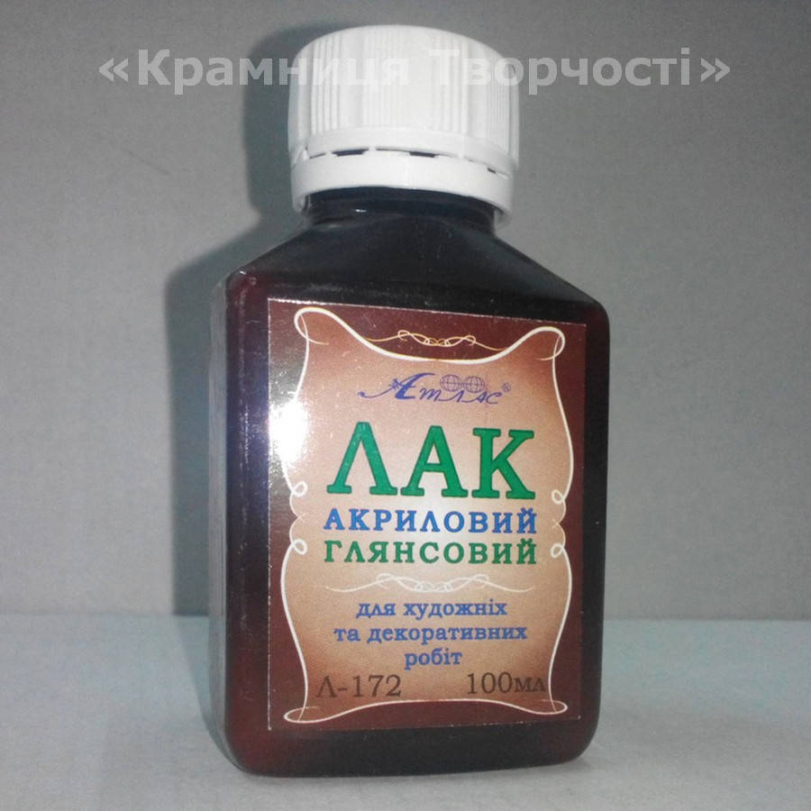 

Лак акриловый глянцевый, 100мл.