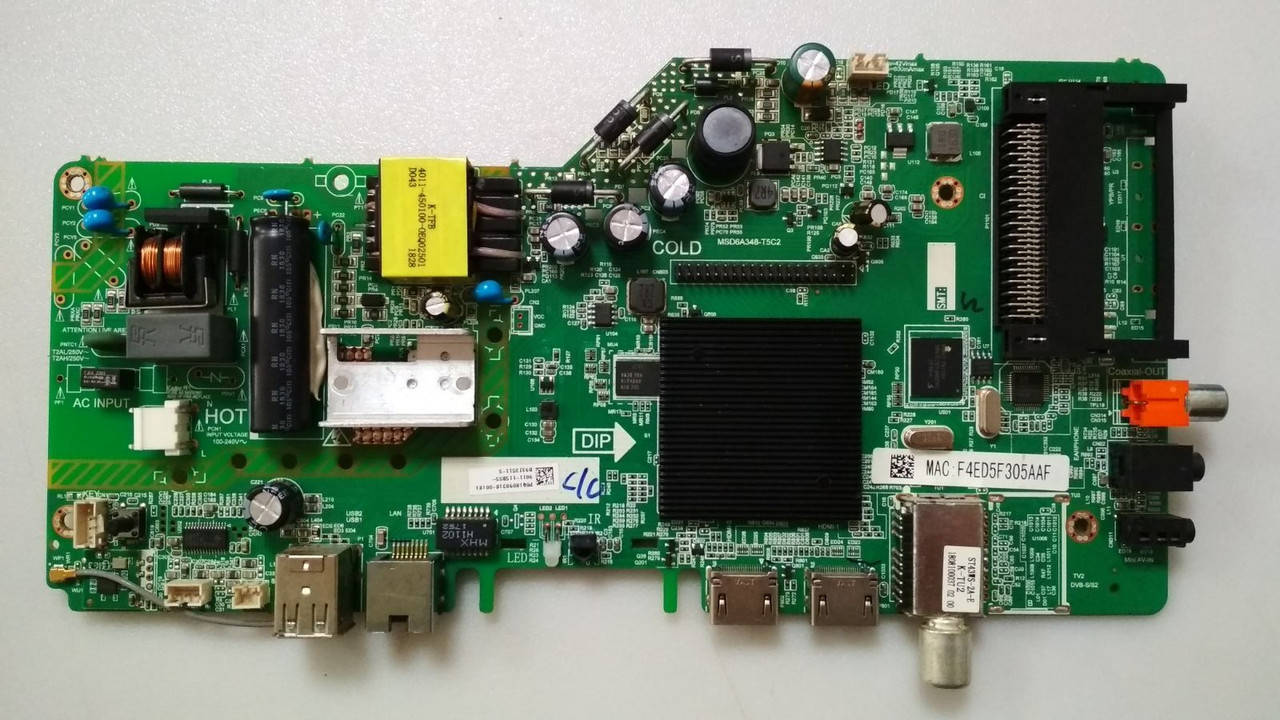 

Плата main MSD6A348-T5C2 к телевизору DTV 40FE850