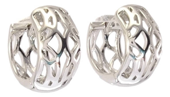 

Серьги Xuping Родий колечки "Декоративный резной орнамент"