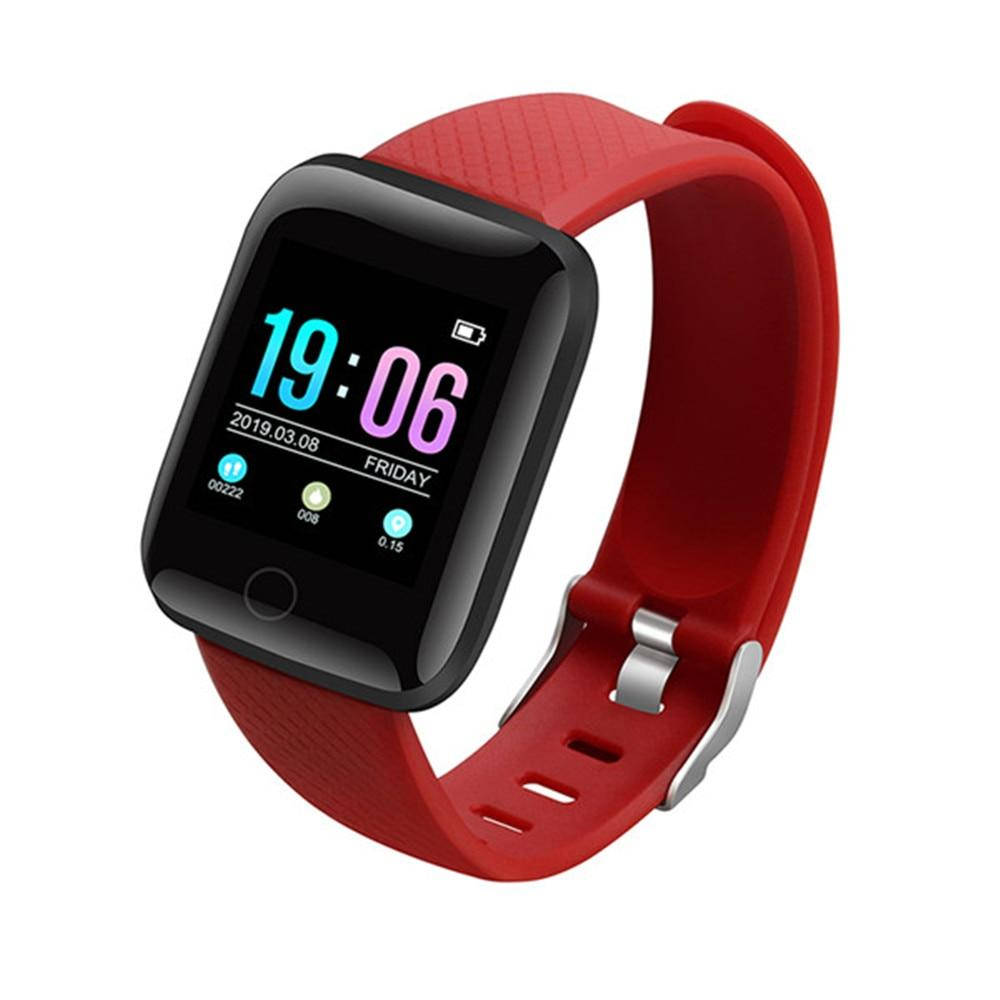 

Умные смарт часы Smart Watch MSD13 с тонометром. Фитнес браслет трекер Красные. Розумний смарт годинник