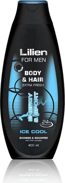 

Гель для душу + шампунь Lilien 400мл чоловічий Ice Cool