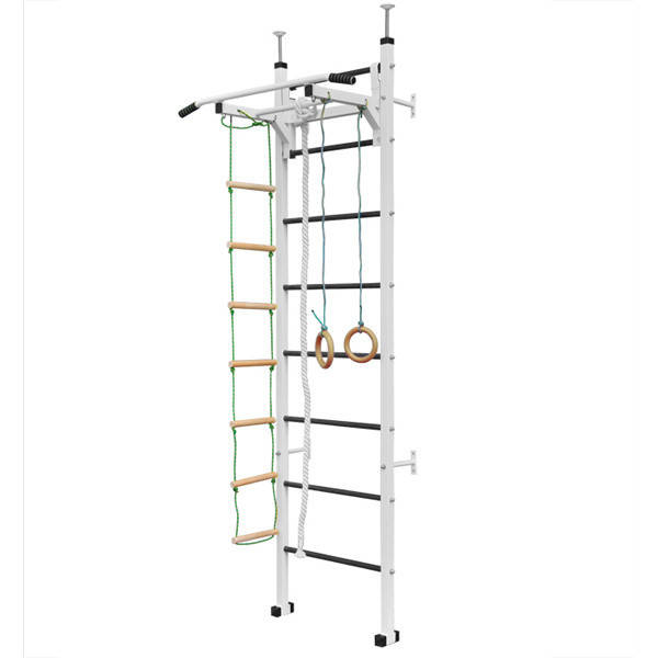 

Детский уголок Feel Fit шведская стенка с навесным оборудованием, Белый