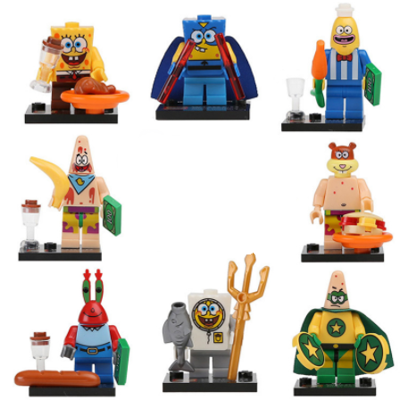 

Набор фигурки человечки Губка Боб, Спанч Боб для лего lego