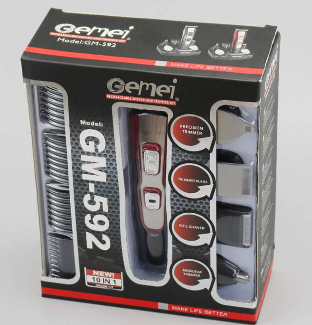 

Триммер электрический 10в1 GEMEI GM-592