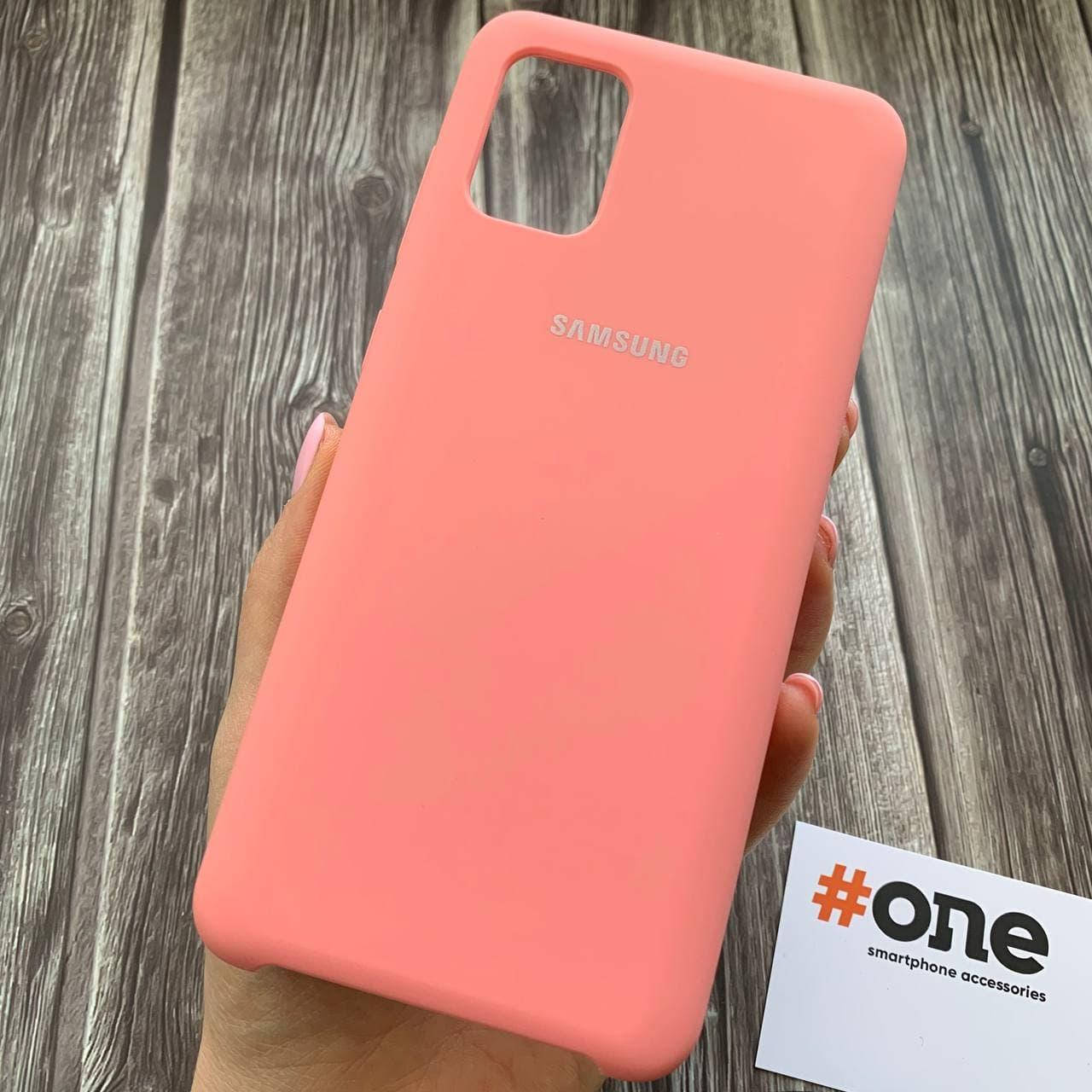 

Чехол для Samsung Galaxy A31 Silicone Case с бархатом накладка силиконовый чехол на самсунг а31 розовый