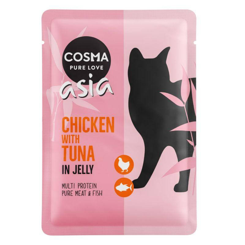 

Влажный корм для кошек Cosma Asia Курица и Тунец