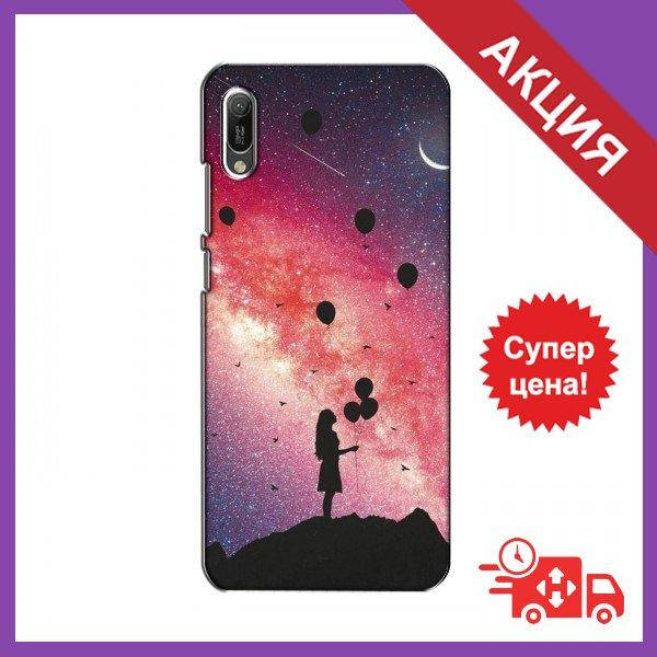 

Силиконовый чехол для Хуавей Вай 6 2019 / Чехол с изображением на Huawei Y6 2019 / Силиконовый бампер на