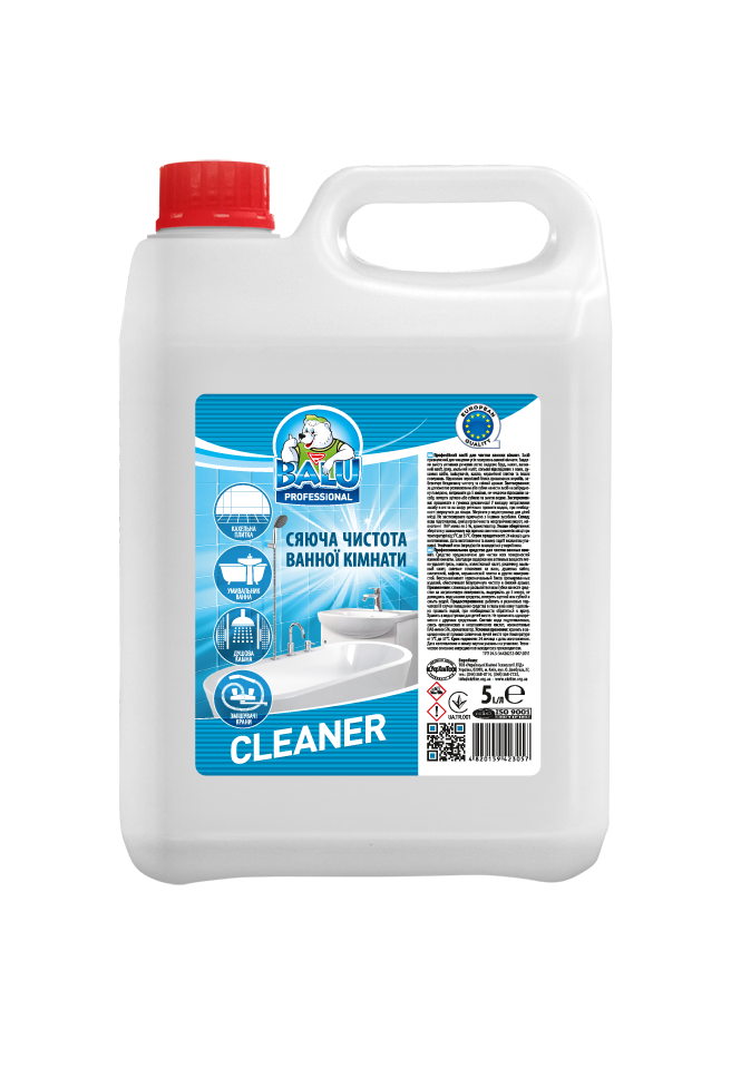 

Профессиональное средство для мытья сантехники и керамики Balu Cleaner 5 л