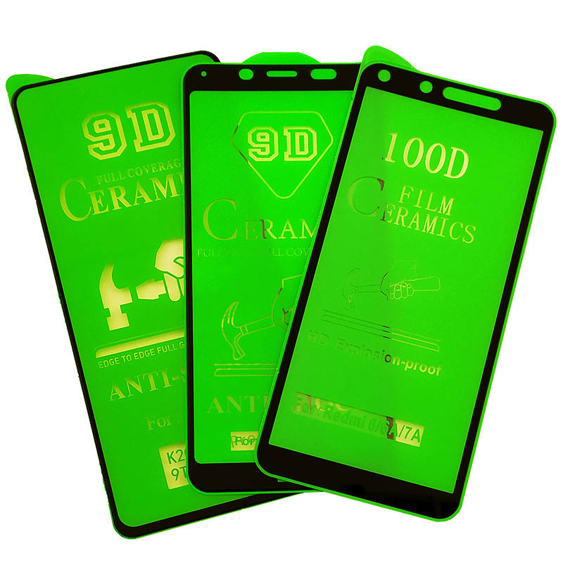 

Стекло защитное Xiaomi Redmi 6/6A Ceramics 9DH черное в т.у., Черный