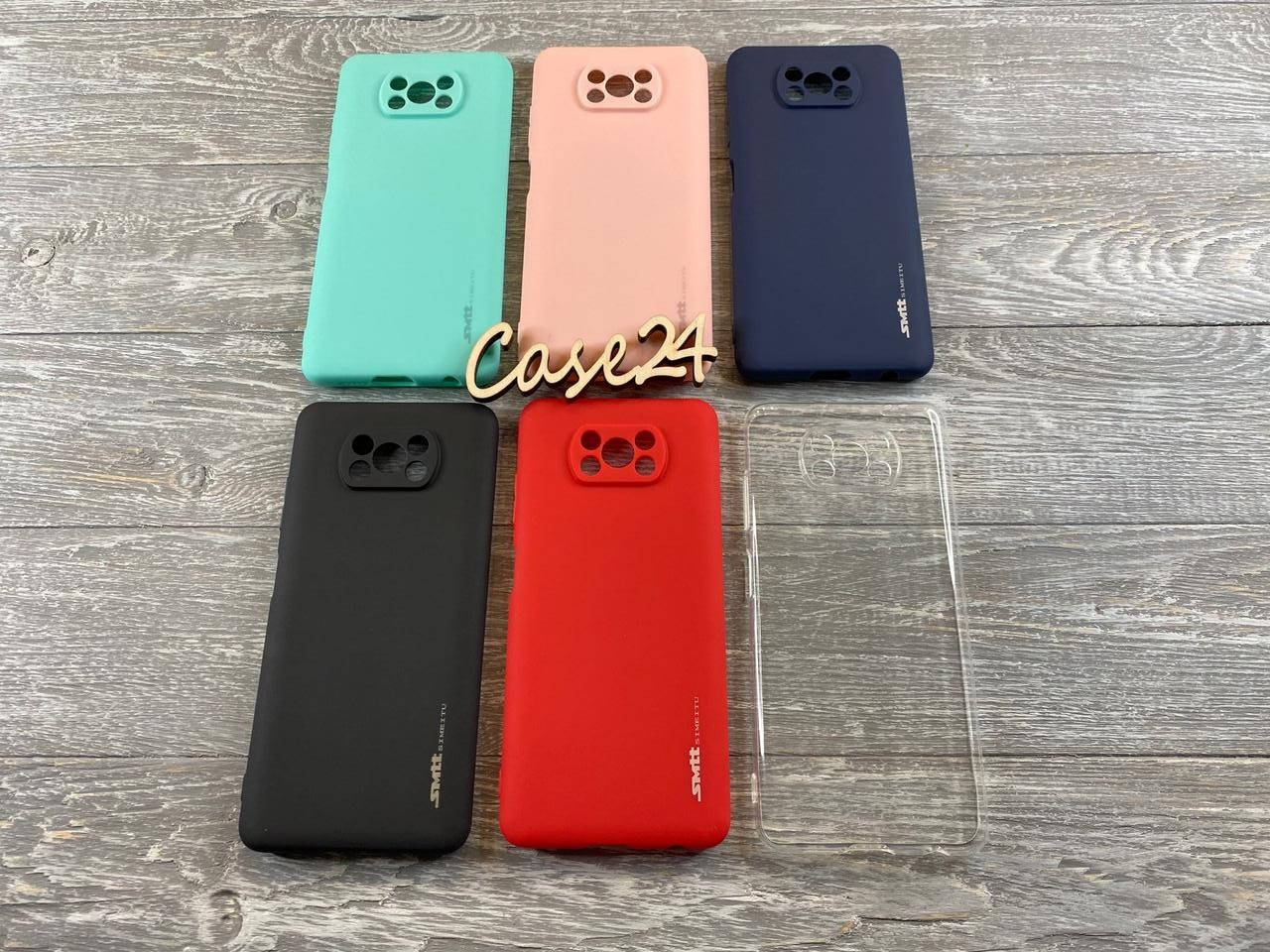 

TPU чехол Smitt накладка бампер для Xiaomi Poco X3 NFC (6 цветов), Разные цвета