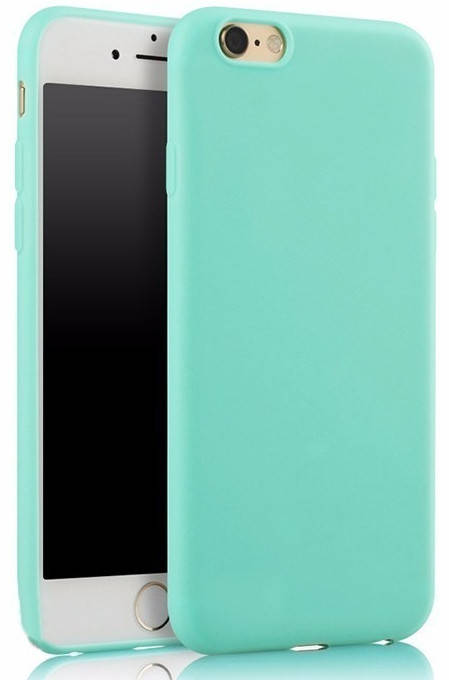 

Матовый чехол OneShot iPhone 6 6S (силиконовая накладка) (Айфон 6 6С), Бирюзовый