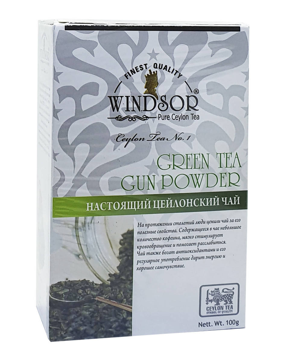 

Чай зелений Windsor Green Tea Gun Pouder 100 г (53164)
