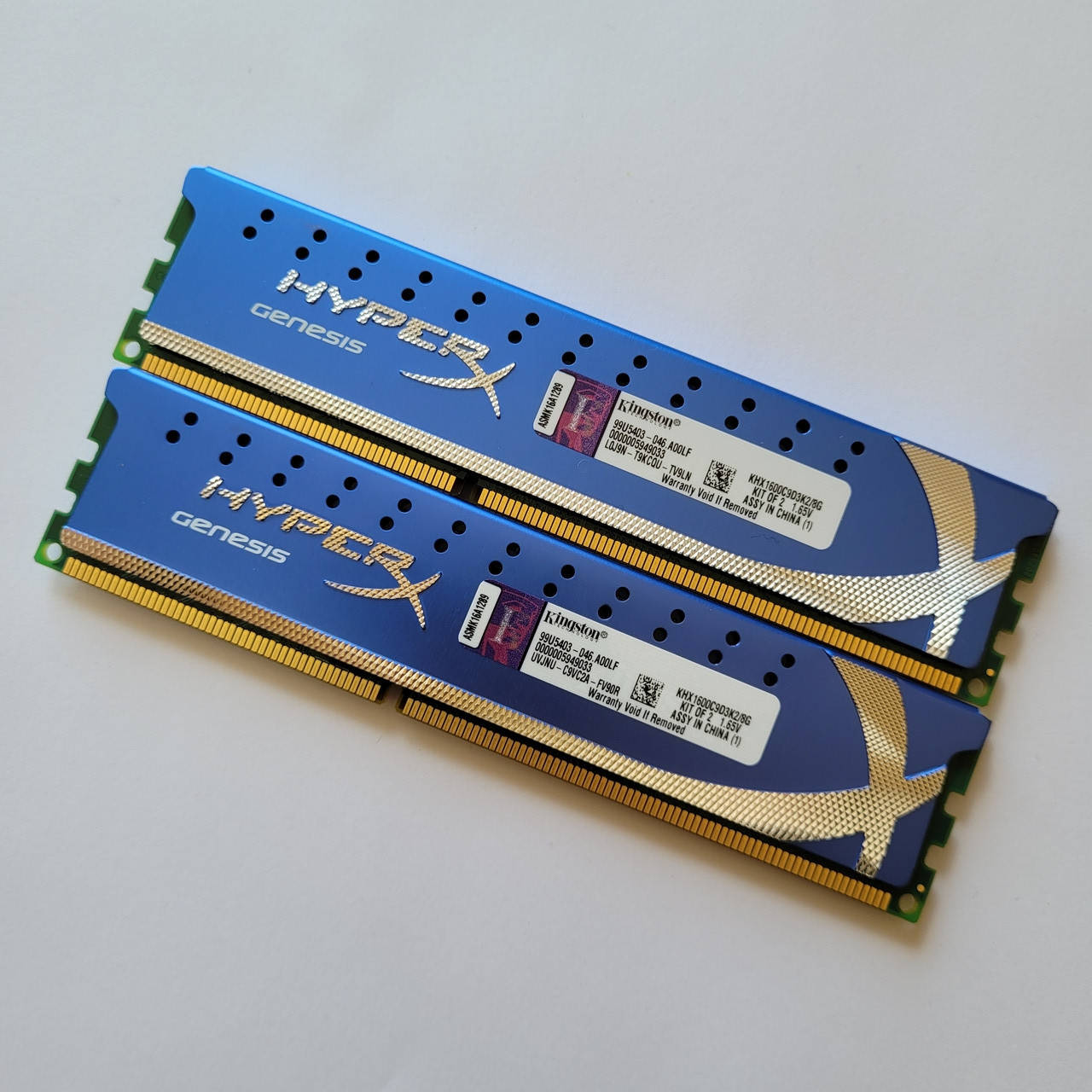 

Пара игровой оперативной памяти Kingston HyperX Genesis DDR3 8Gb 1600MHz 12800U CL9 (KHX1600C9D3K2/8G) Б/У
