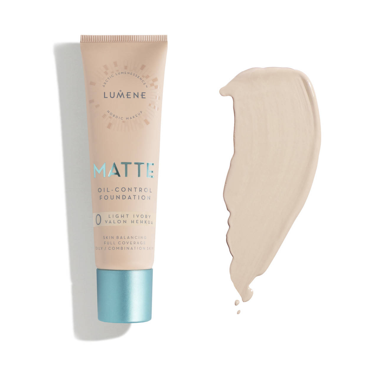 

Матирующая тональная основа LUMENE MATTE Oil-control Foundation - Light Ivory