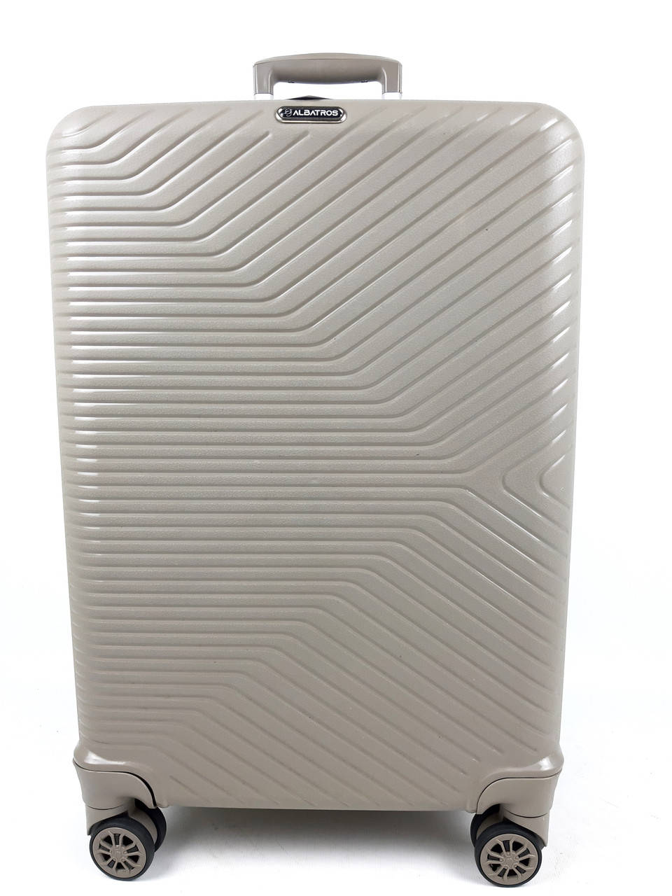 

противоударный чемодан из Полипропилена на колесах, Шампань 115л