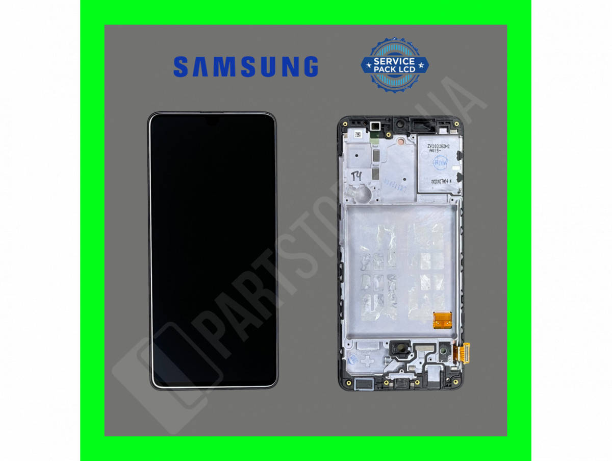 

Дисплей Samsung A415 Black А41 2020 (GH82-22860A) сервисный оригинал с рамкой (переклеенное стекло), Черный