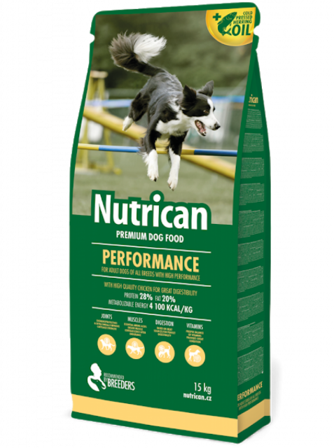 

Nutrican Performance (28/20) корм для активных собак всех пород 15 кг