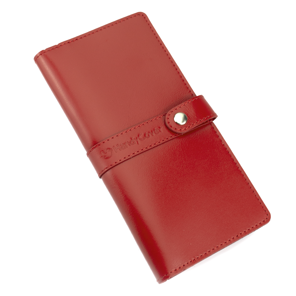 

Кошелек женский кожаный большой Handycover HC0078 красный