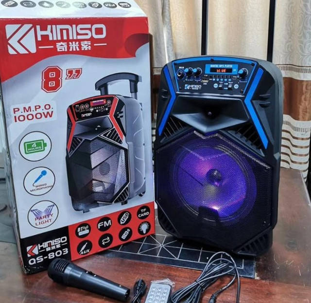 

Колонка беспроводная Kimiso QS-803 BT с микрофоном и цветомузыкой