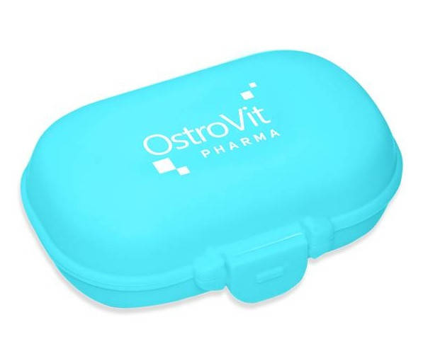 

Таблетница OstroVit Pharma на 4 отделения, голубая
