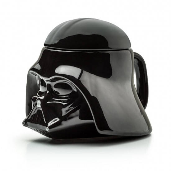 

Кружка Чашка с крышкой Star Wars Дарт Вейдер Star Wars 3D (Черная) Керамика
