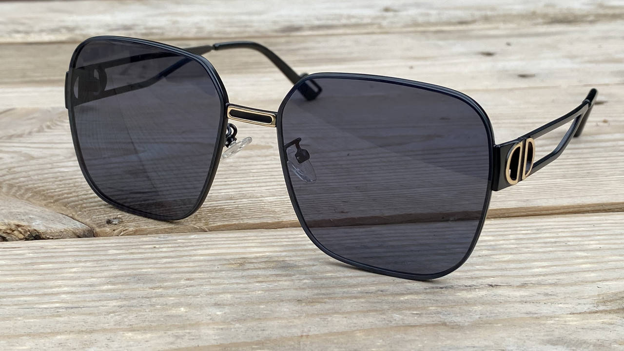 

Очки Dior мужские солнцезащитные поляризационные полароид металлические, Черный