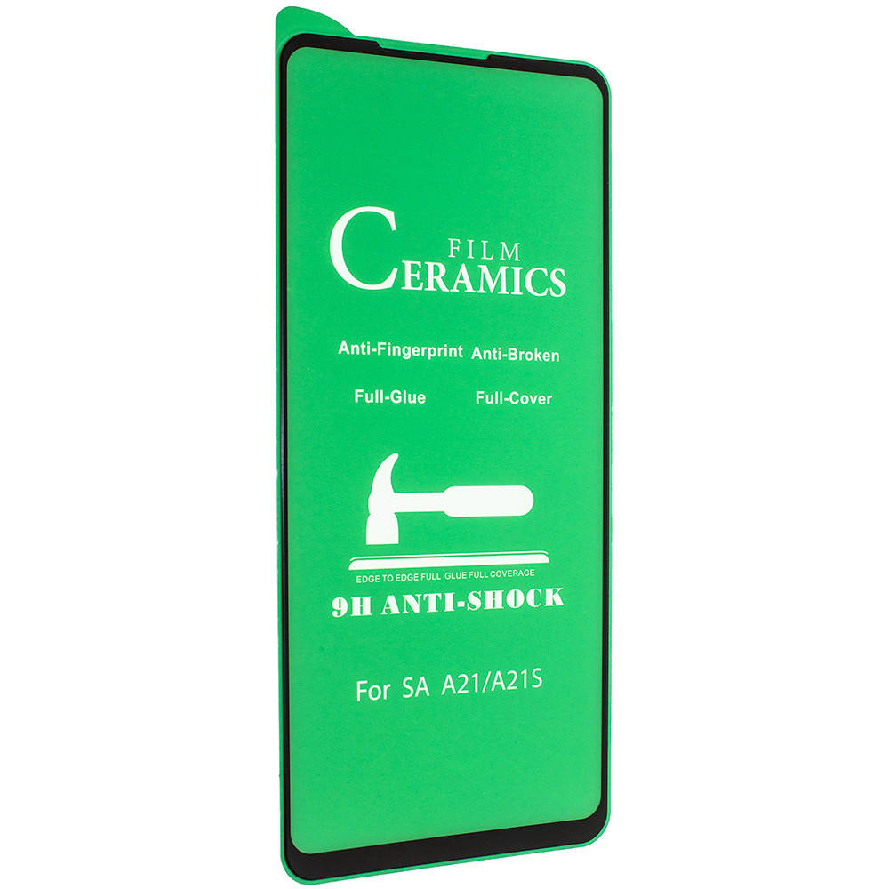 

Защитное гибкое стекло керамика ANTI-SHOCK SAMSUNG Galaxy A21S A217 (2020), Черный