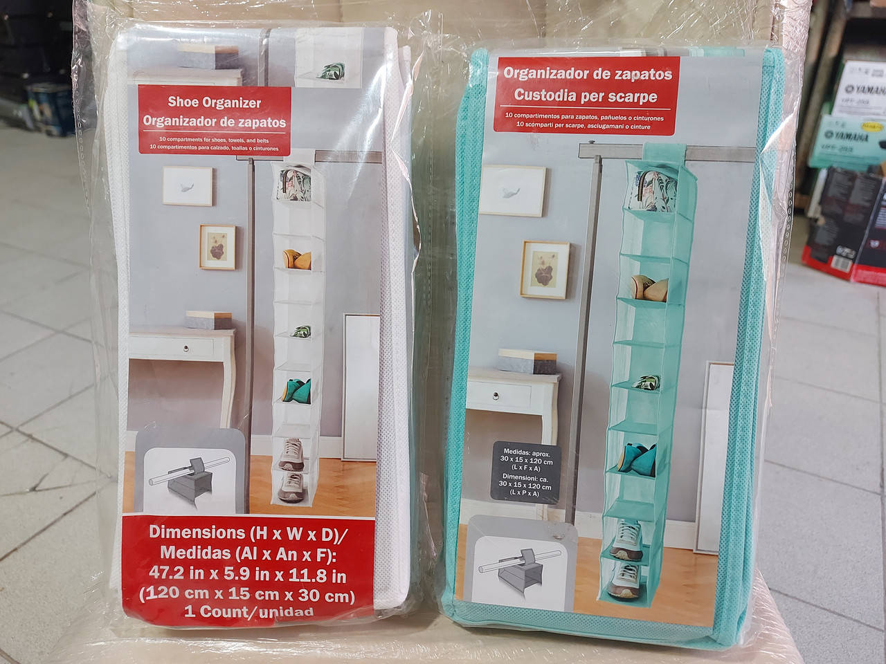 

Подвесной органайзер для обуви на 10 секций Delta Sport 30×15×120 см.(цена за 1 органайзер)