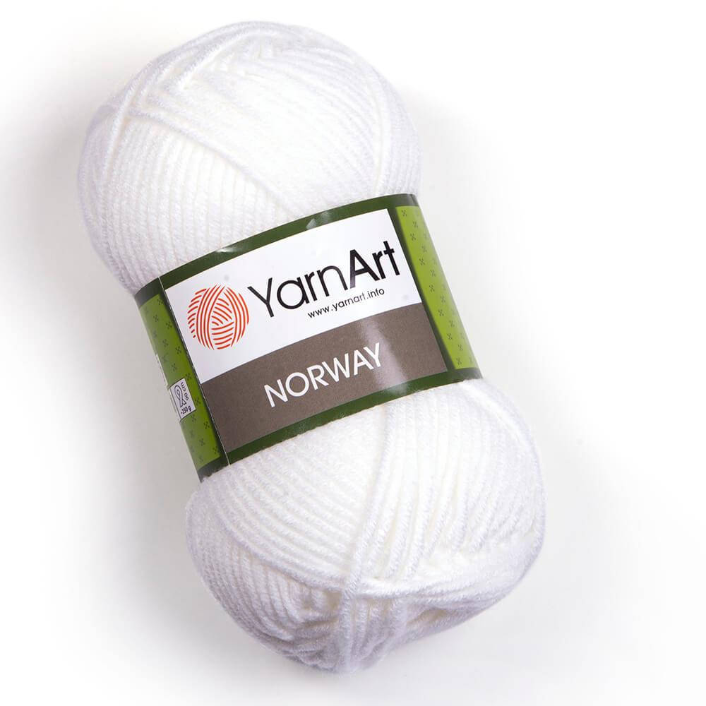 

Пряжа YarnArt Norway (Ярнарт Норвей) акриловая, белый №150