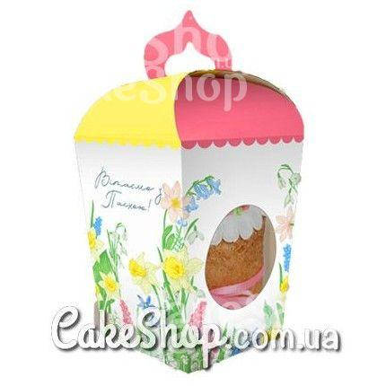 

Коробка для пасхальных куличей 14,5х16,5х16 см, Ирисы большая