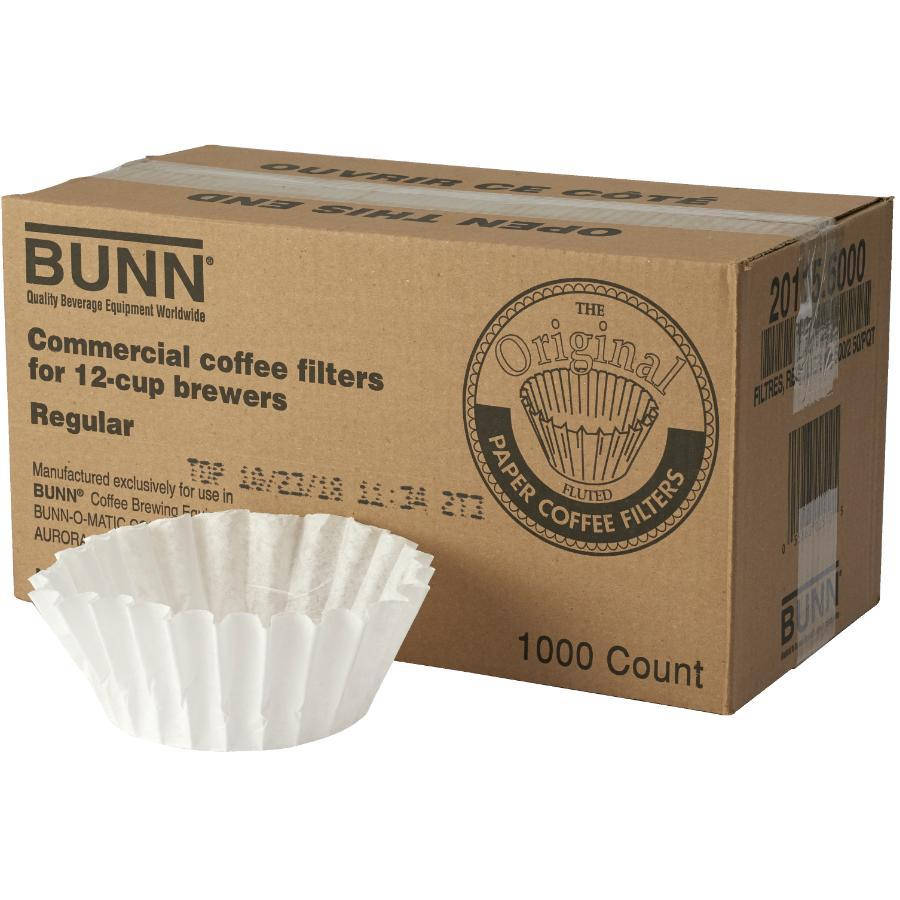 

Фильтры бумажные BUNN Filters (USA) 100 шт. для приготовления кофе, Белый