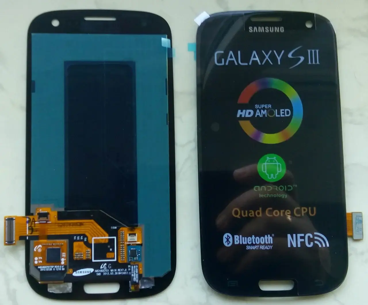 

Дисплей Samsung i9300 S3 GT-i9300 модуль в сборе с тачскрином, черный