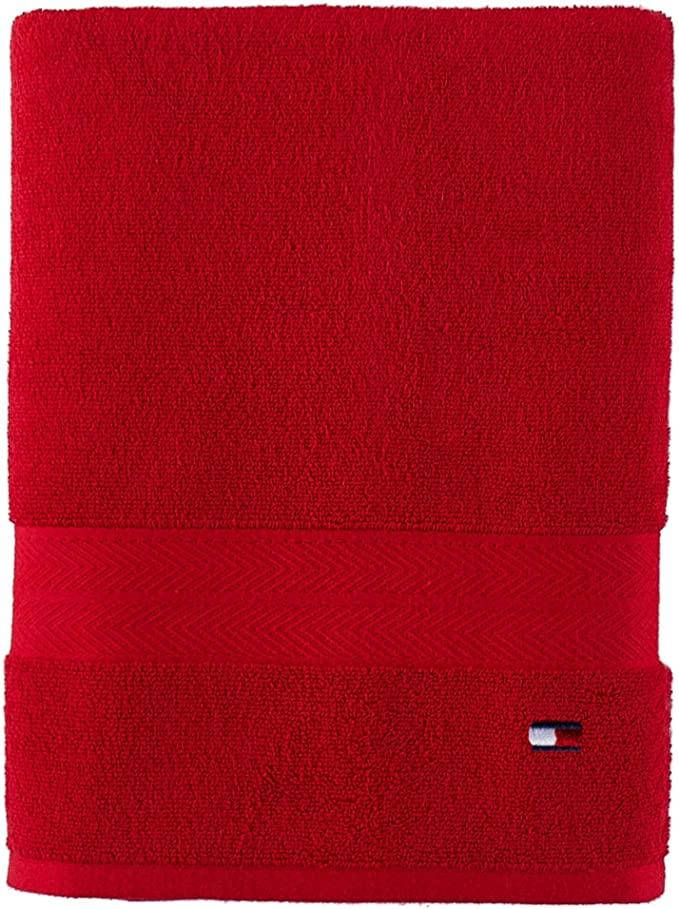 

Банное полотенцеTommy Hilfiger Modern American 76x138 Cotton пляжное оригинал, Красный