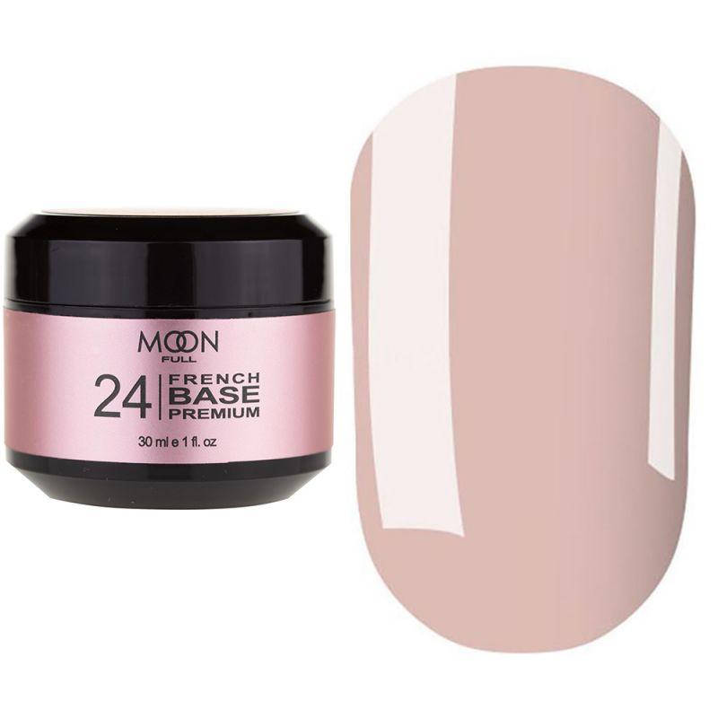 

База MOON FULL Baza French Premium №24 бежево-розовый, 30 мл