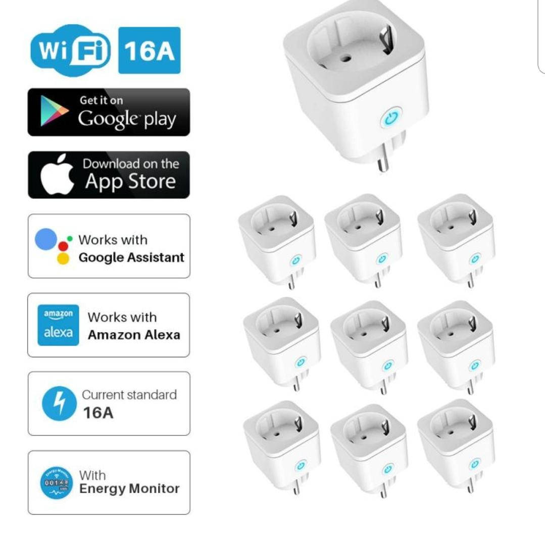 

Умная розетка вайфай wi-fi розетка 16А с энергометром. Реле времени. Smart Life.Google home и Alexa