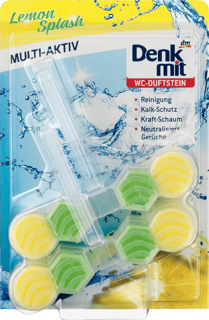 

Подвесные таблетки для унитаза Denkmit WC Multi-Aktiv Lemon Splash