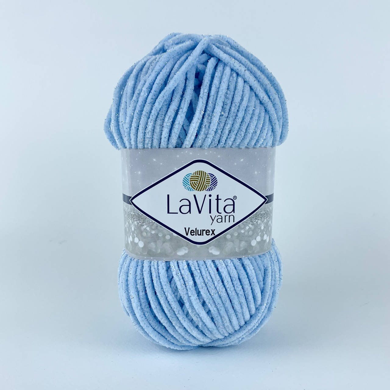 

Lavita yarn Velurex (Лавита ярн Велюрекс) № 5010 голубой (Пряжа велюровая, нитки плюшевые)