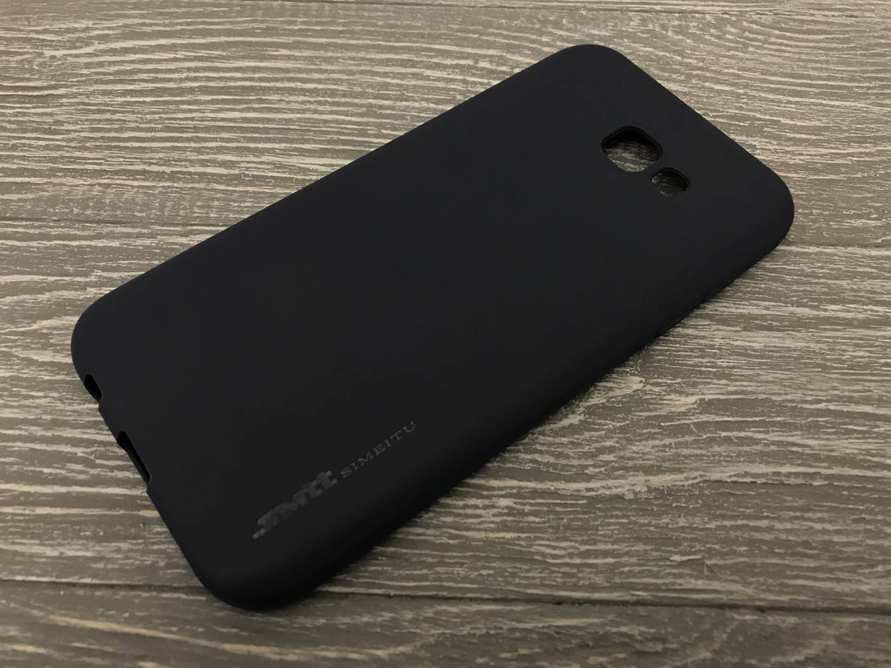

TPU чехол Smitt накладка бампер для Samsung Galaxy A7 2017 Duos SM-A720 (2 цвета) черный