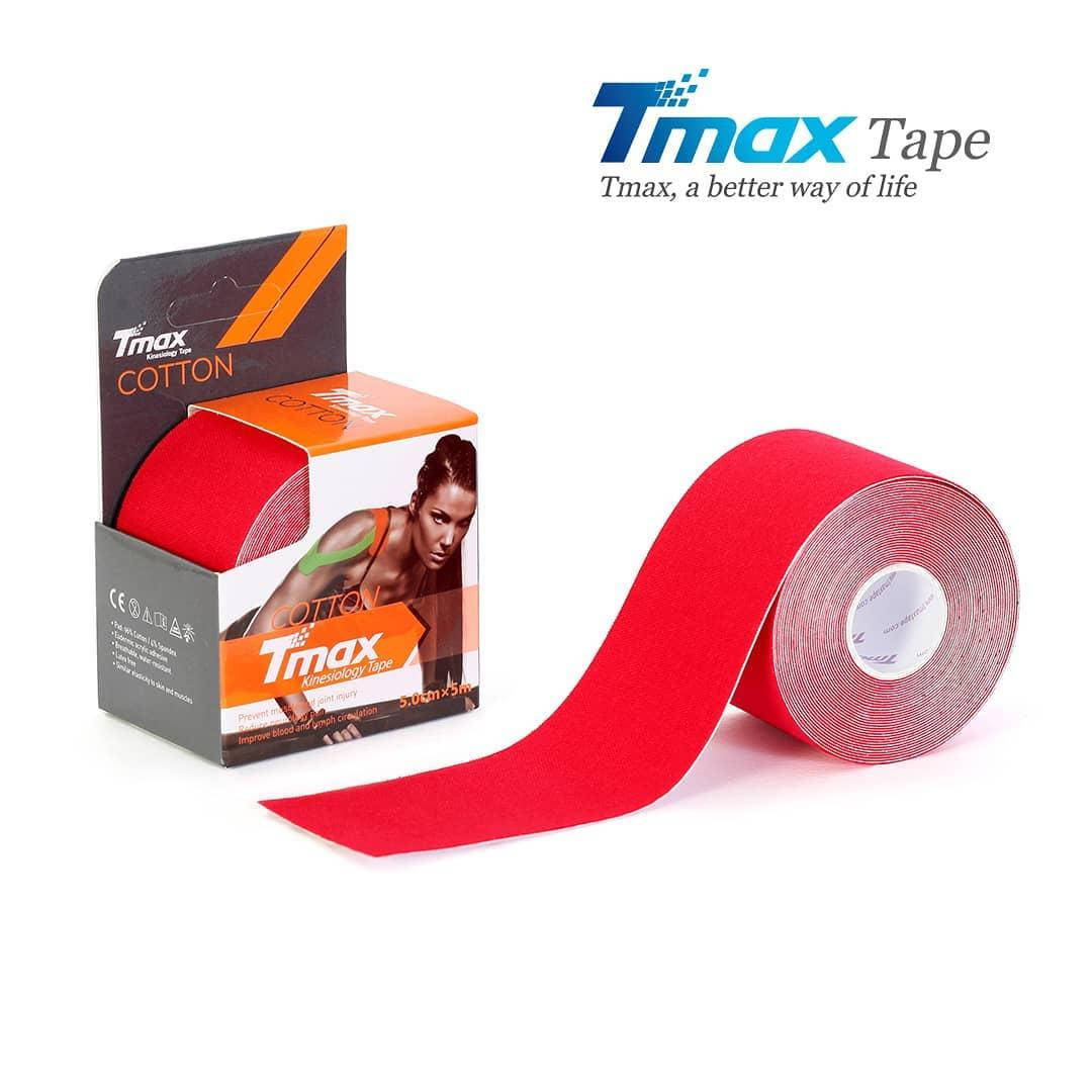 

Кинезио тейп Tmax Cotton Tape 5cm X 5m (красный)