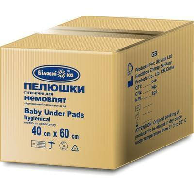 

Пеленки для животных универсальные "Білосніжка", 40см*60см, 480 шт