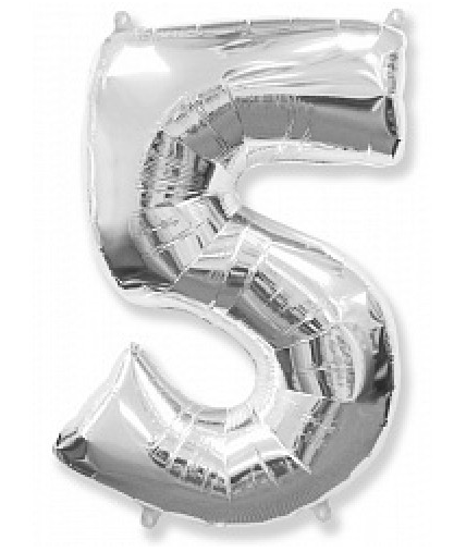 

Фольгированная цифра "5" FLEXMETAL СЕРЕБРО - 100 см (42 дюйма)