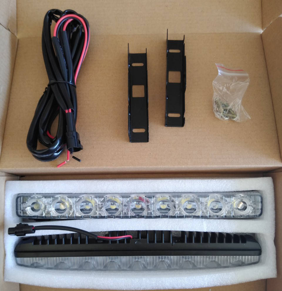 

DRL дневные ходовые огни ДХО LED X 09 кристал линза с фокусом