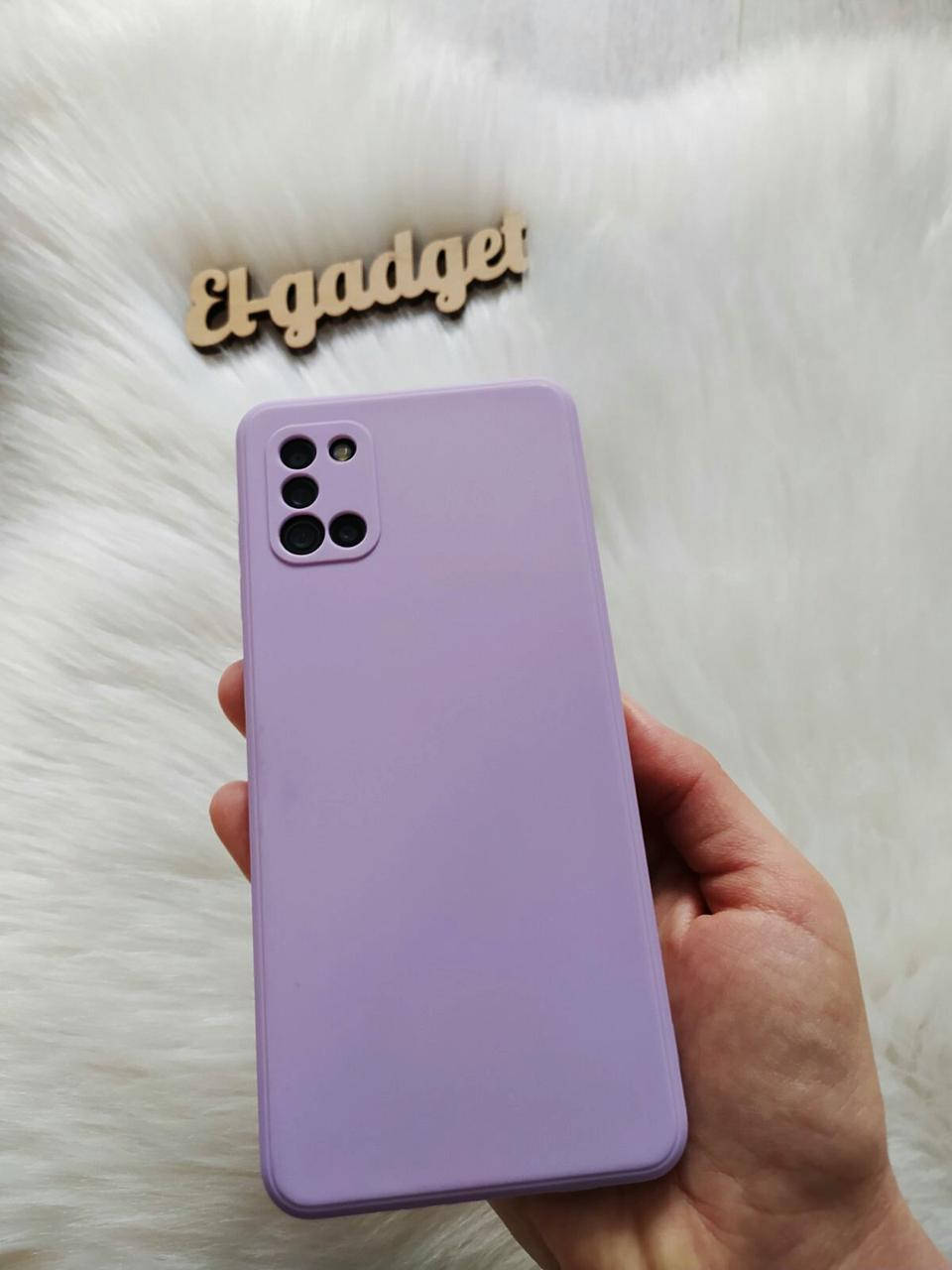 

Чехол силиконовый для Samsung Galaxy A31 (A315) Silicone Case full сиреневый лиловый