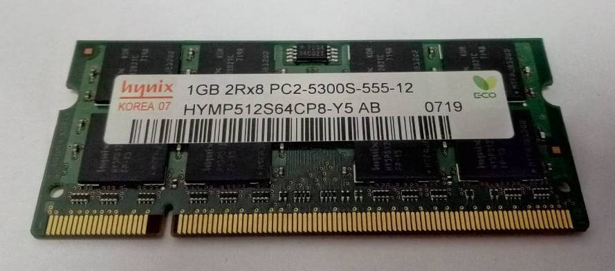 

SODIMM DDR2 1Gb PC2-5300S 667MHz Hynix