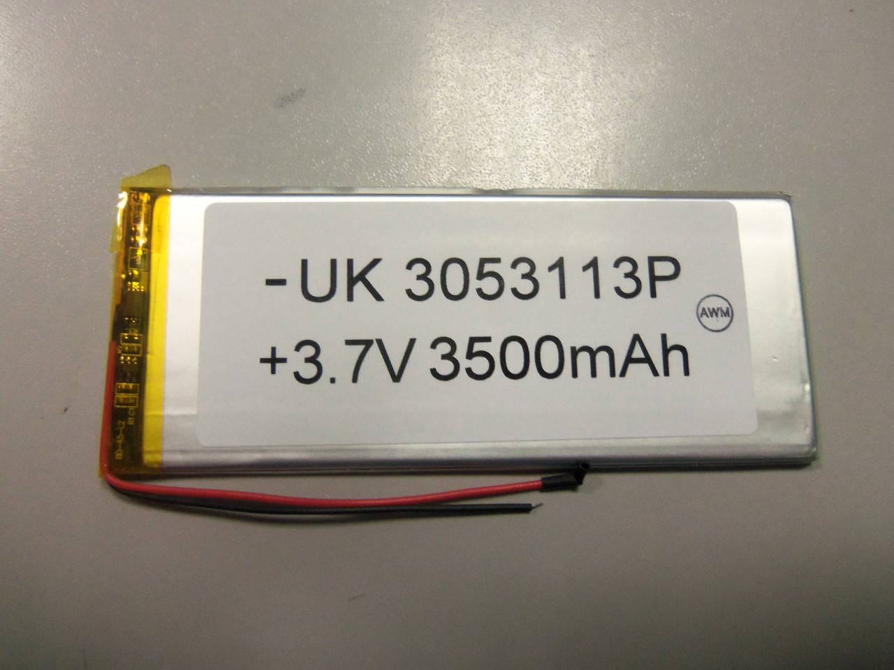 

Внутренний Аккумулятор 3*46*114 (3500 mAh 3,7V) 3053113 AAA класс в Запорожье, Серый