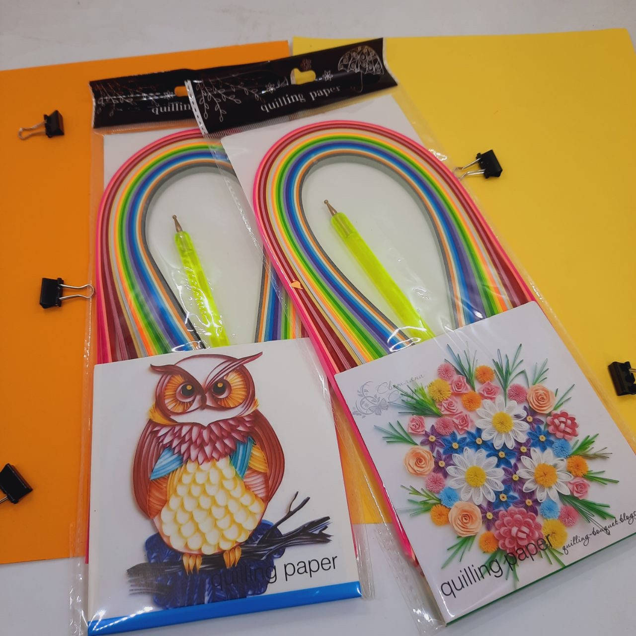 

Набор бумаги для квиллинга 20 цветов с крючком