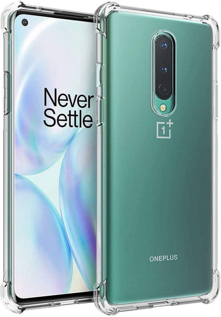 

OnePlus 8 чехол AirBag противоударный силиконовый прозрачный