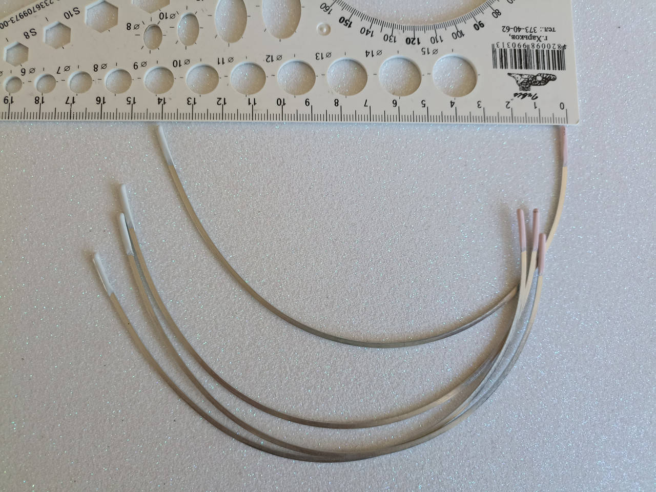 

Косточки для бюстгальтера размер 40 метал длина 22.5см, Серебристый